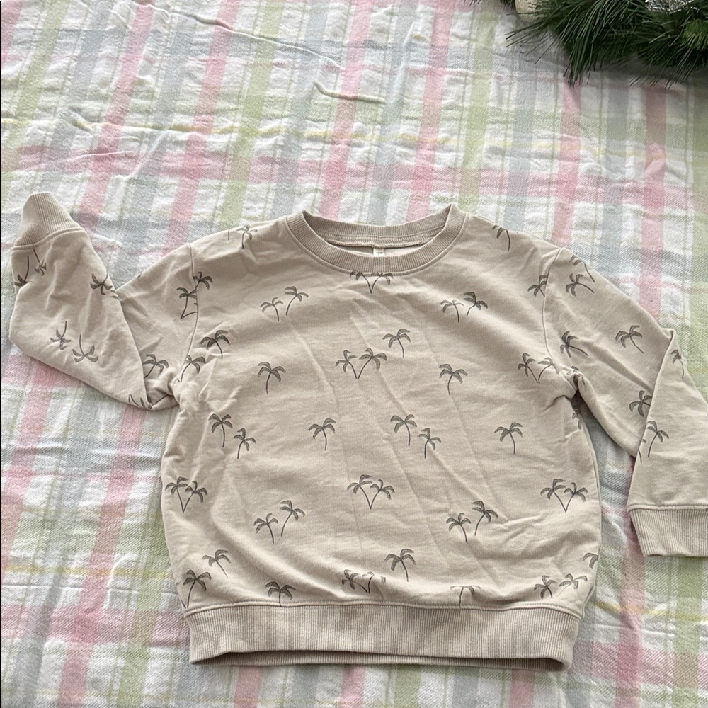 Rylee + Cru Beige Palm Print Set - Picture 4 of 5